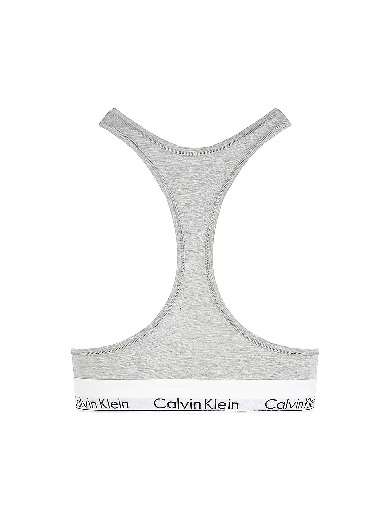 CALVIN KLEIN | Bralette - Bustier MODERN COTTON heather grey | schwarz