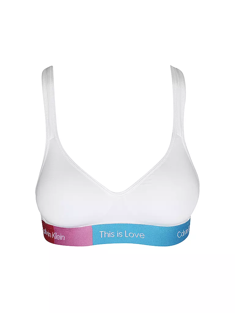 CALVIN KLEIN | Bralette PRIDE white | weiss