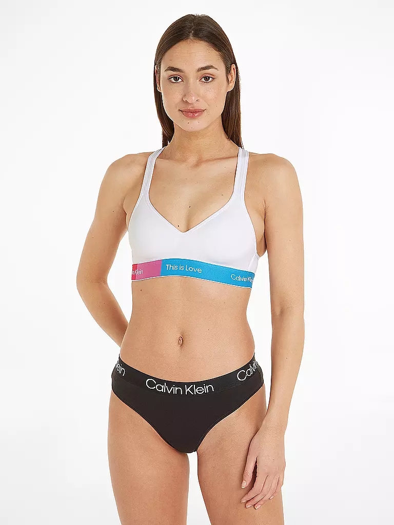 CALVIN KLEIN | Bralette PRIDE white | weiss