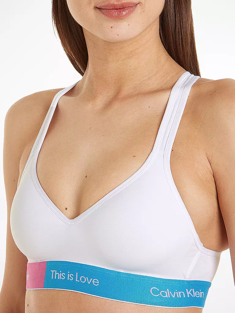 CALVIN KLEIN | Bralette PRIDE white | weiss