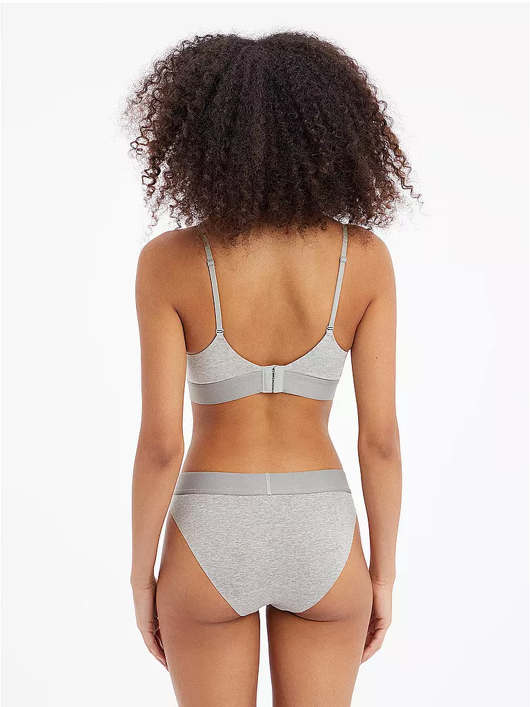 CALVIN KLEIN | Bralette Push Up Grey | hellgrau