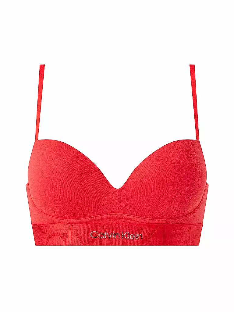 CALVIN KLEIN | Bralette Push Up Red | rot