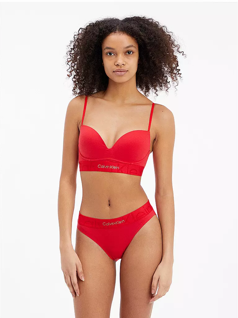 CALVIN KLEIN | Bralette Push Up Red | rot