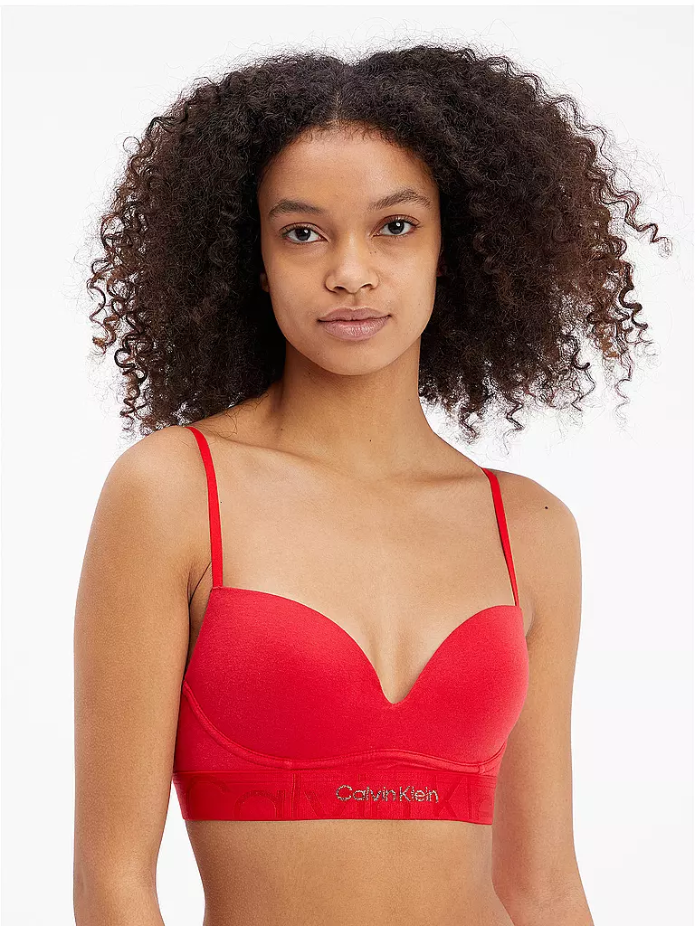 CALVIN KLEIN | Bralette Push Up Red | rot