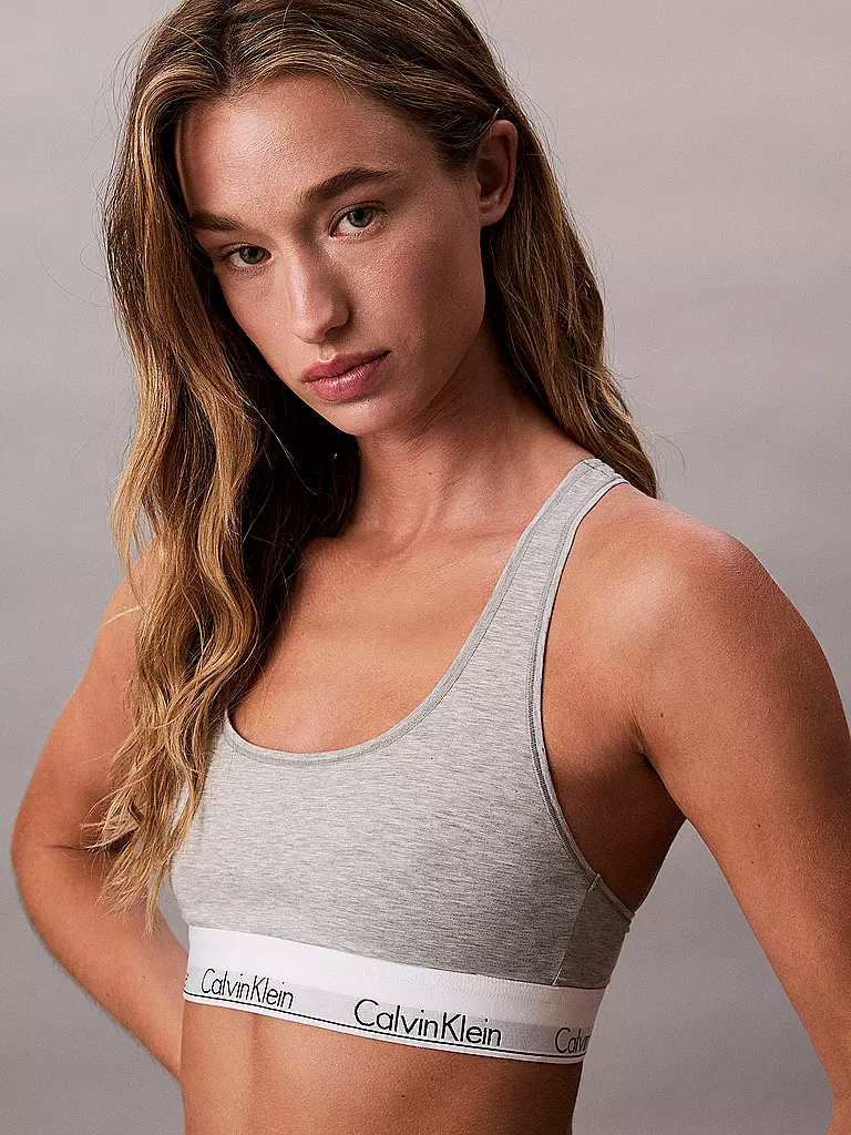 CALVIN KLEIN | Bustier grey | schwarz