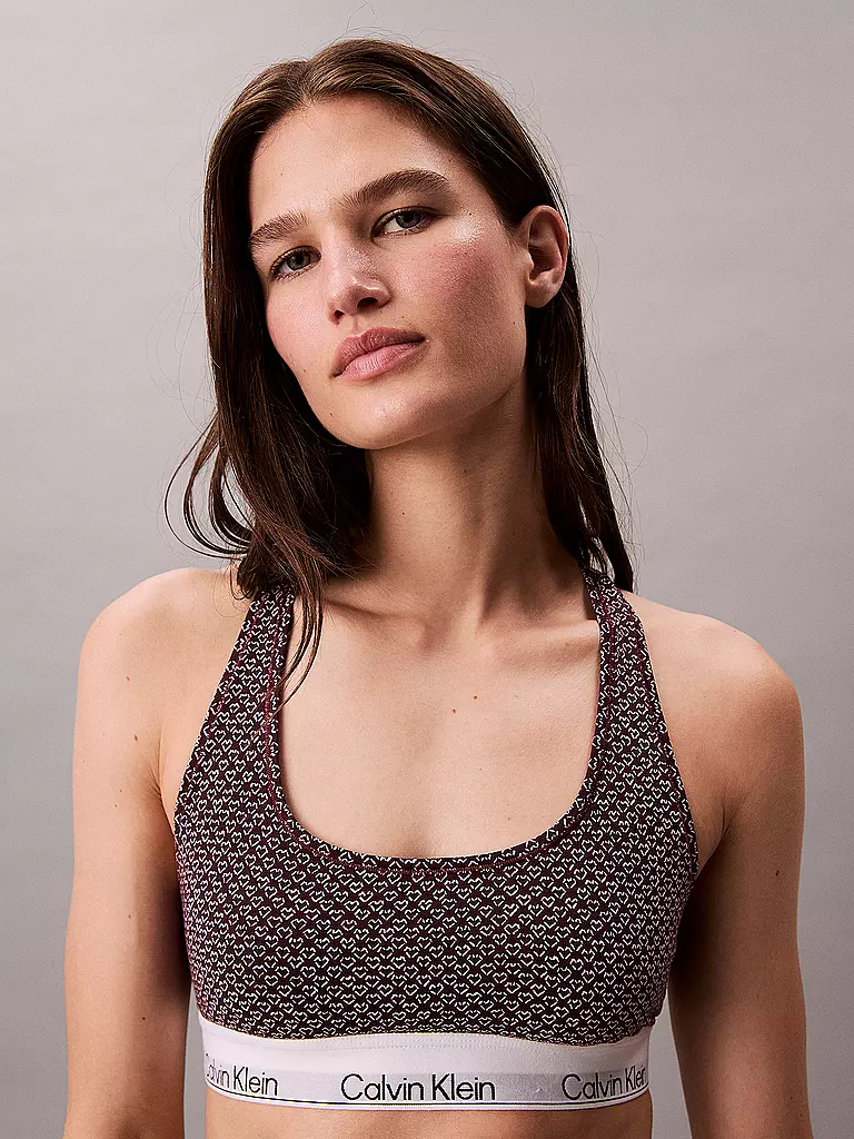 CALVIN KLEIN | Bustier purple | dunkelrot