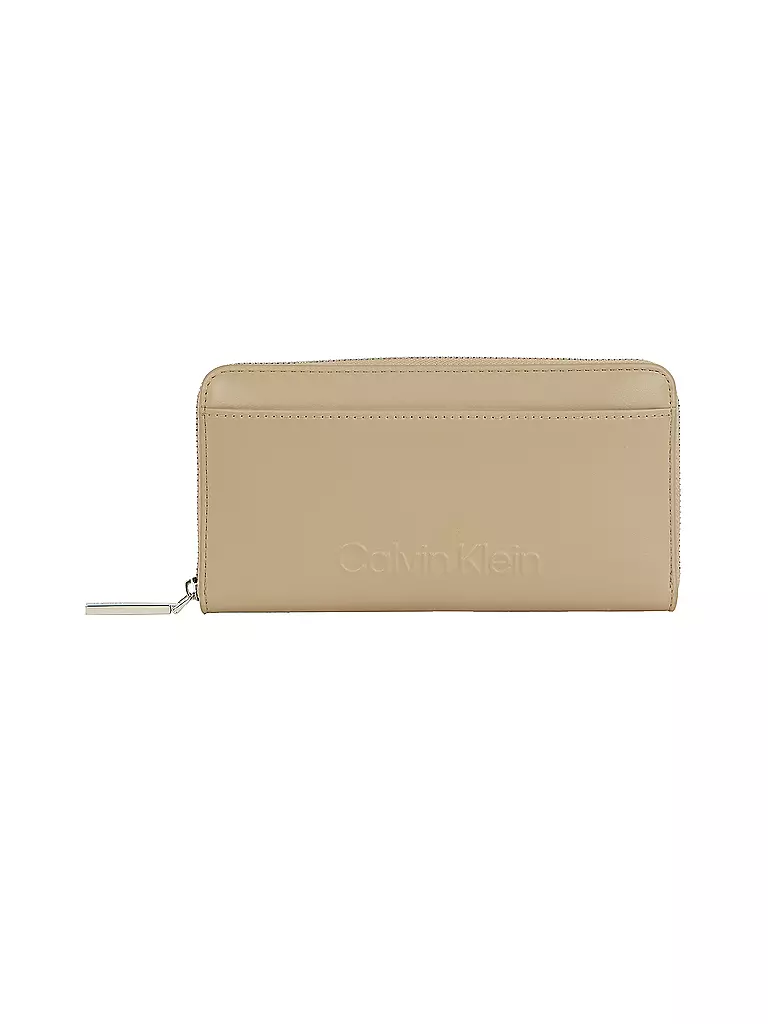CALVIN KLEIN | Geldbörse EMBOSSED Large  | beige
