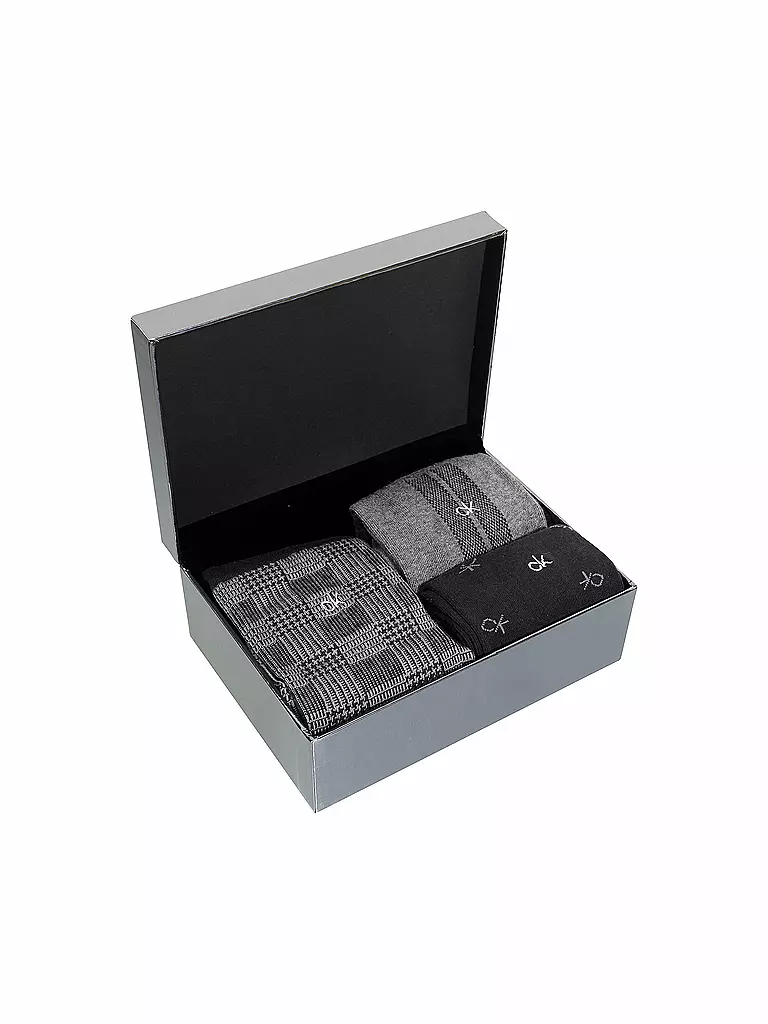 CALVIN KLEIN | Geschenkbox Socken 3-er Pkg. | schwarz