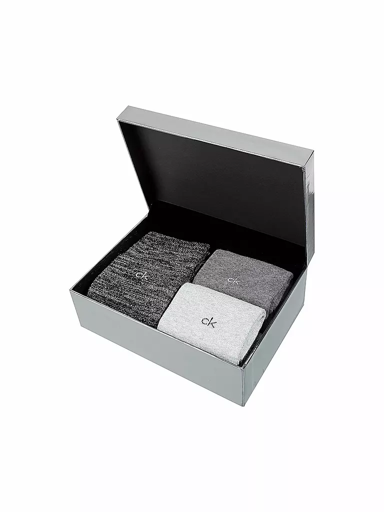 CALVIN KLEIN | Geschenkbox Socken 3-er Pkg. | schwarz