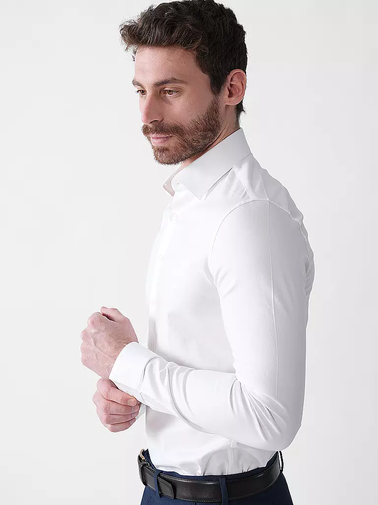 CALVIN KLEIN | Hemd Slim Fit EASY CARE | weiss