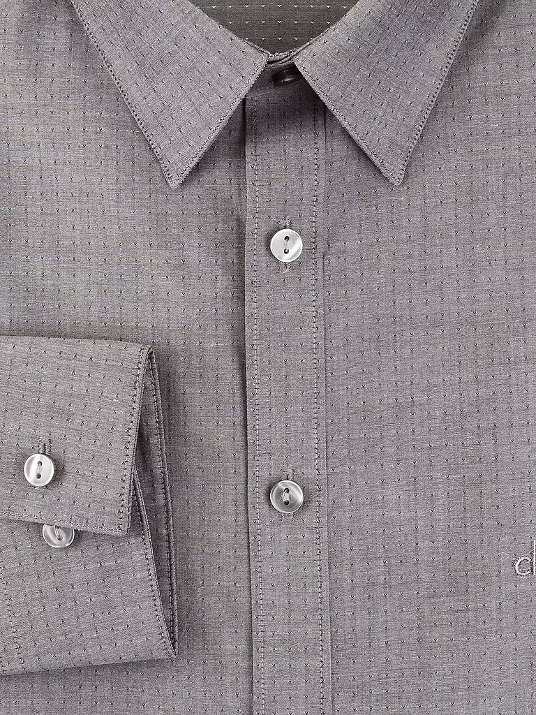 CALVIN KLEIN | Hemd Slim-Fit "South Beach" | grau