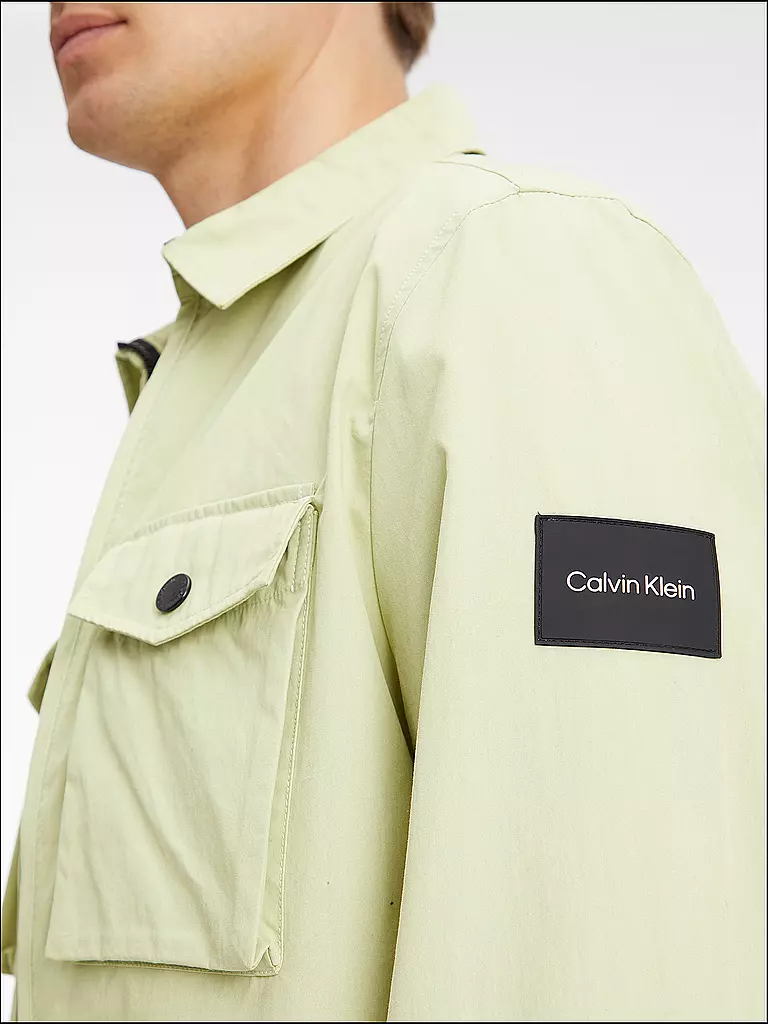 CALVIN KLEIN | Jacke - Overshirt | hellgrün