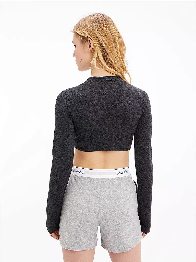 CALVIN KLEIN | Loungewear ShirtCropped Fit | grau