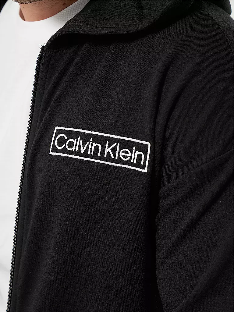 CALVIN KLEIN | Loungewear Sweatjacke  | schwarz