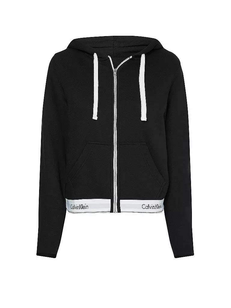 CALVIN KLEIN | Loungewear Sweatjacke | schwarz