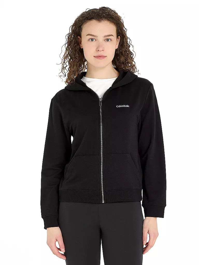 CALVIN KLEIN | Loungewear Sweatjacke | schwarz