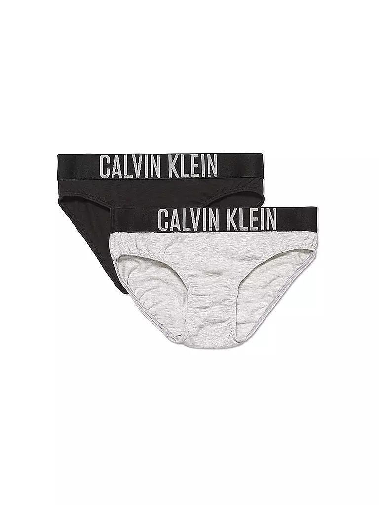 CALVIN KLEIN | Mädchen Slip 2er Pkg Intense Power Grey Black | grau