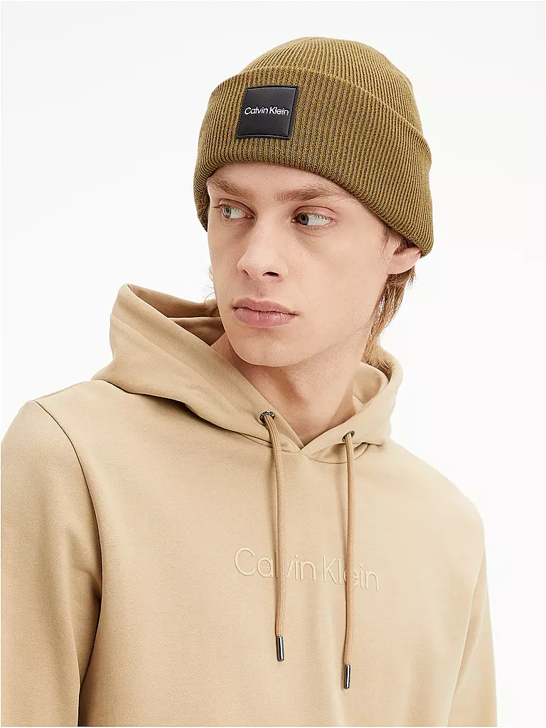 CALVIN KLEIN | Mütze - Beanie | olive
