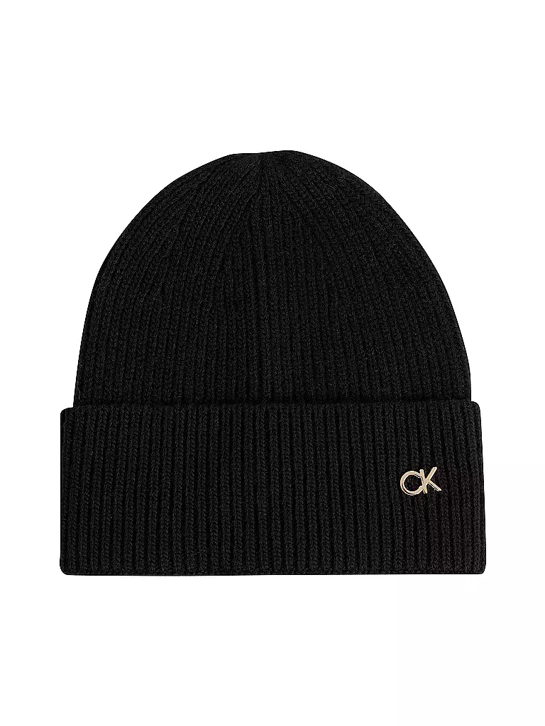 CALVIN KLEIN | Mütze - Haube RE-LOCK | schwarz