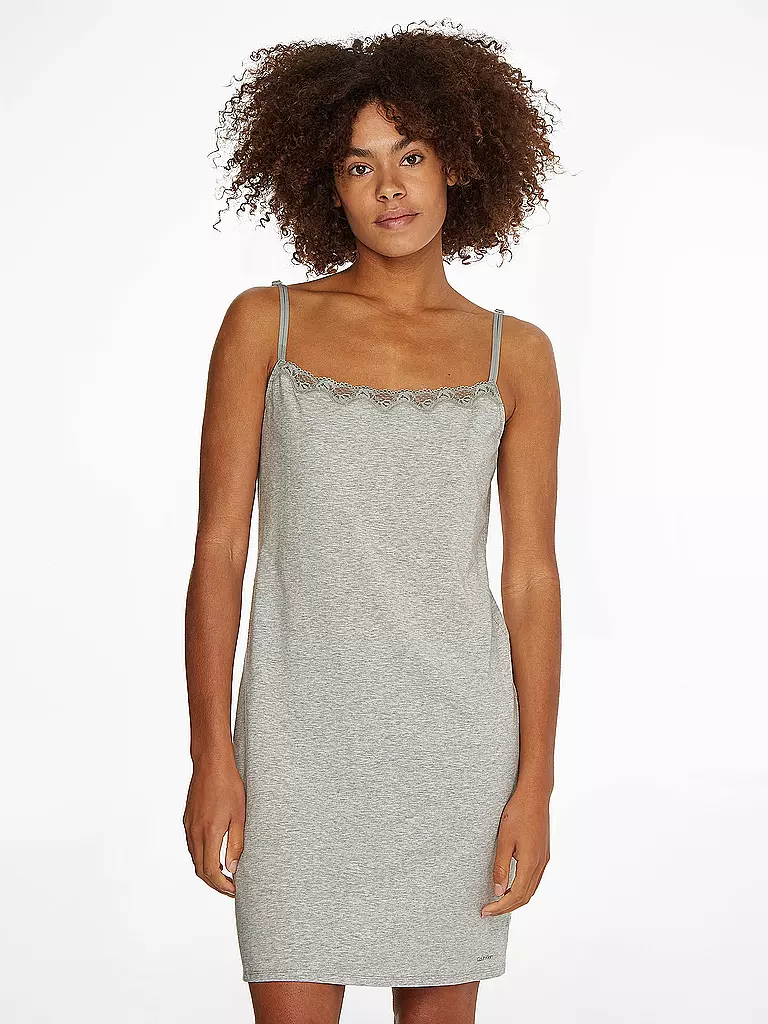 CALVIN KLEIN | Nachthemd - Sleepshirt | grau