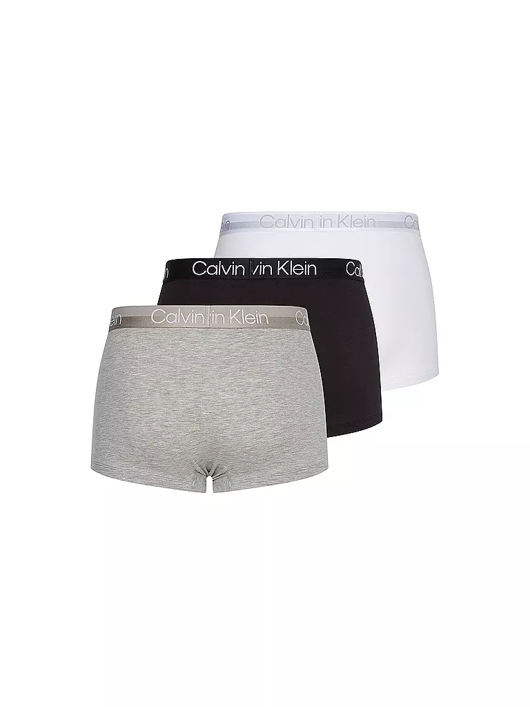 CALVIN KLEIN | Pants 3er Pkg schwarz grau weiss | schwarz