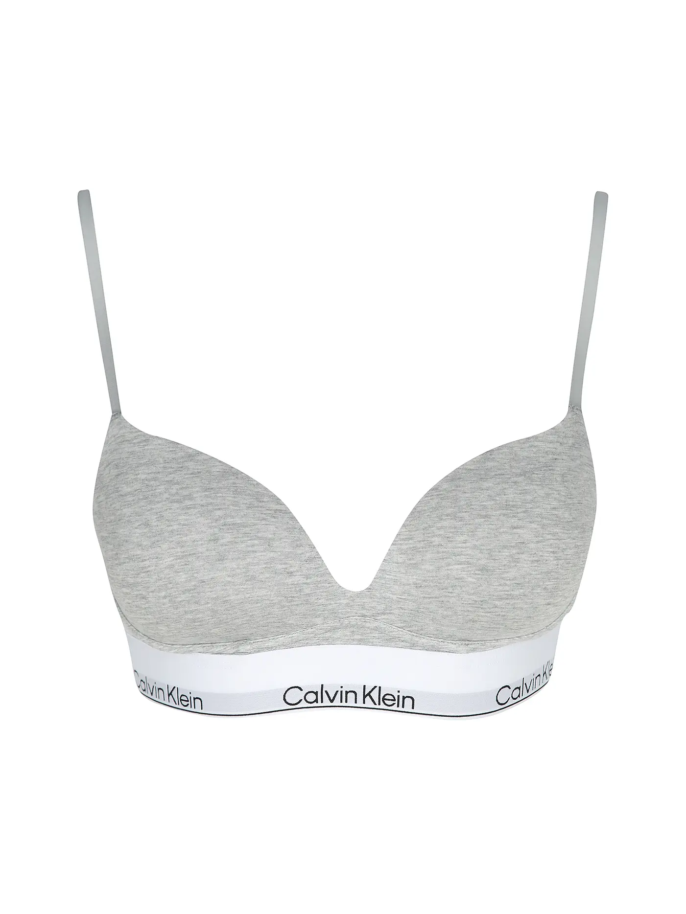 CALVIN KLEIN | Push Up BH white | hellgrau