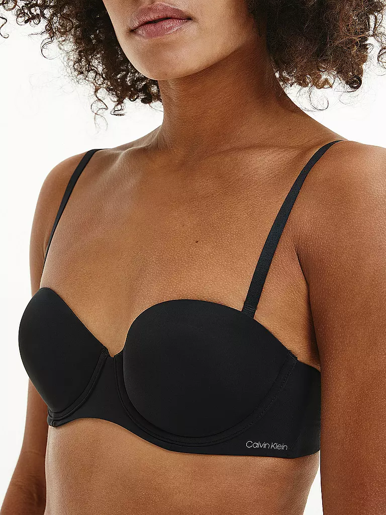 CALVIN KLEIN | Push Up BH Strapless black | schwarz