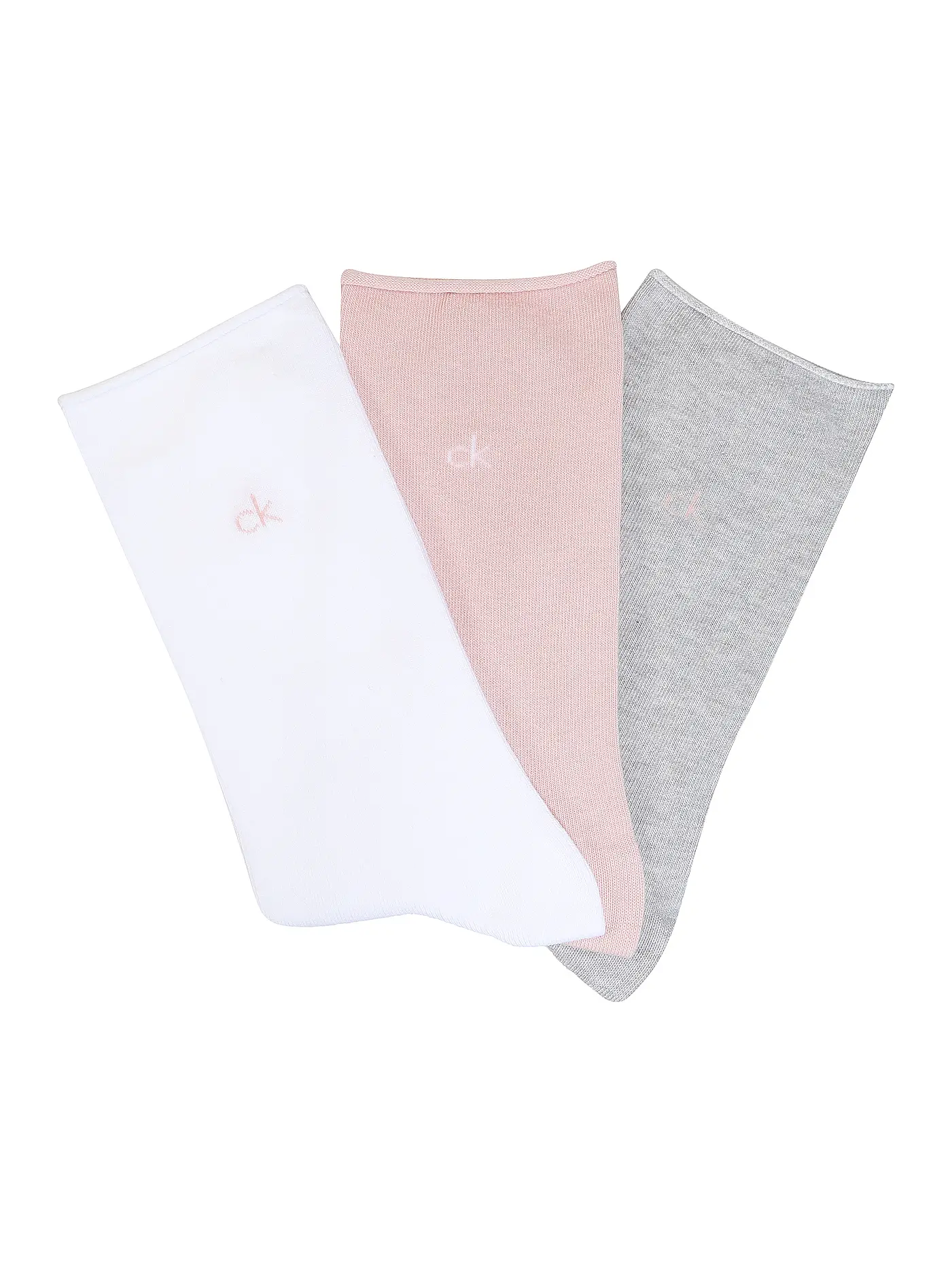 CALVIN KLEIN | Socken 3er Pkg white / grey melange / black | rosa