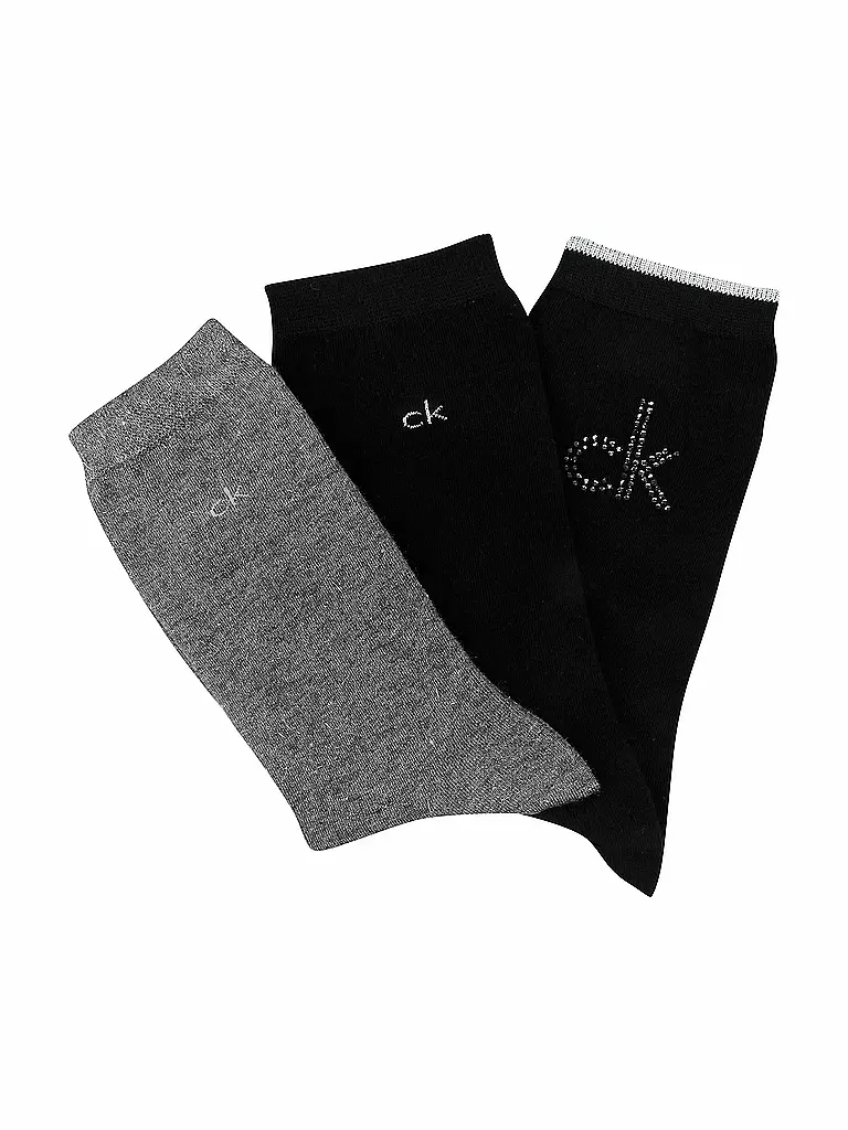 CALVIN KLEIN | Socken Geschenkbox 3-er Pkg. 36-41 | schwarz