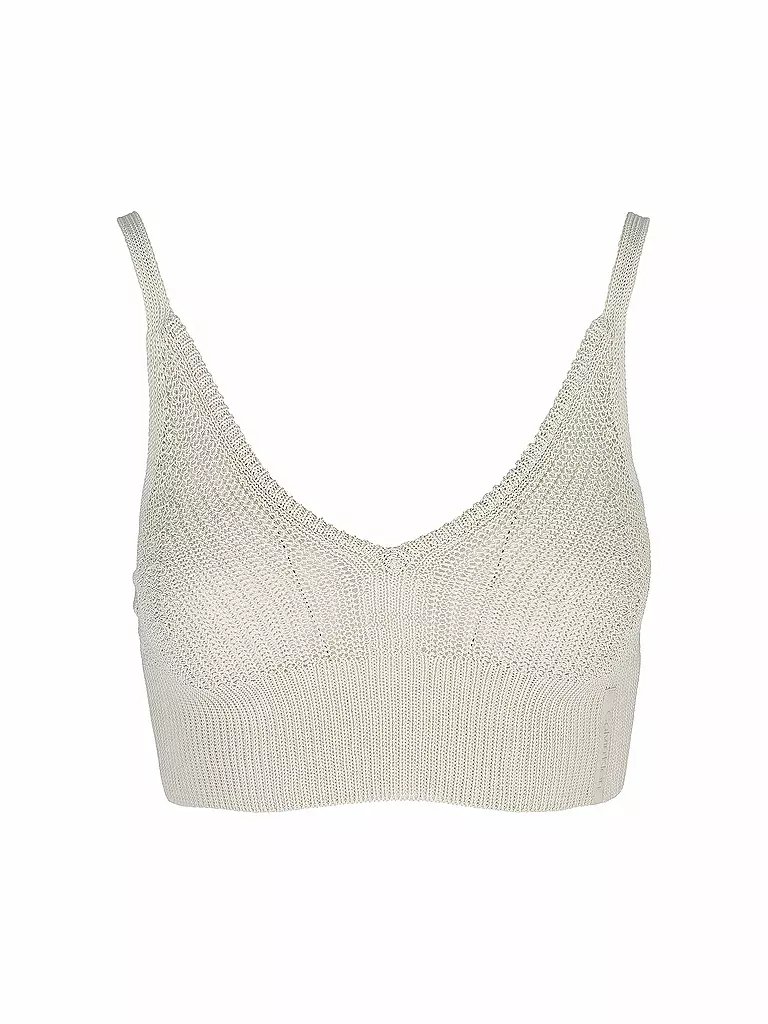 CALVIN KLEIN | Stricktop Cropped Fit | beige