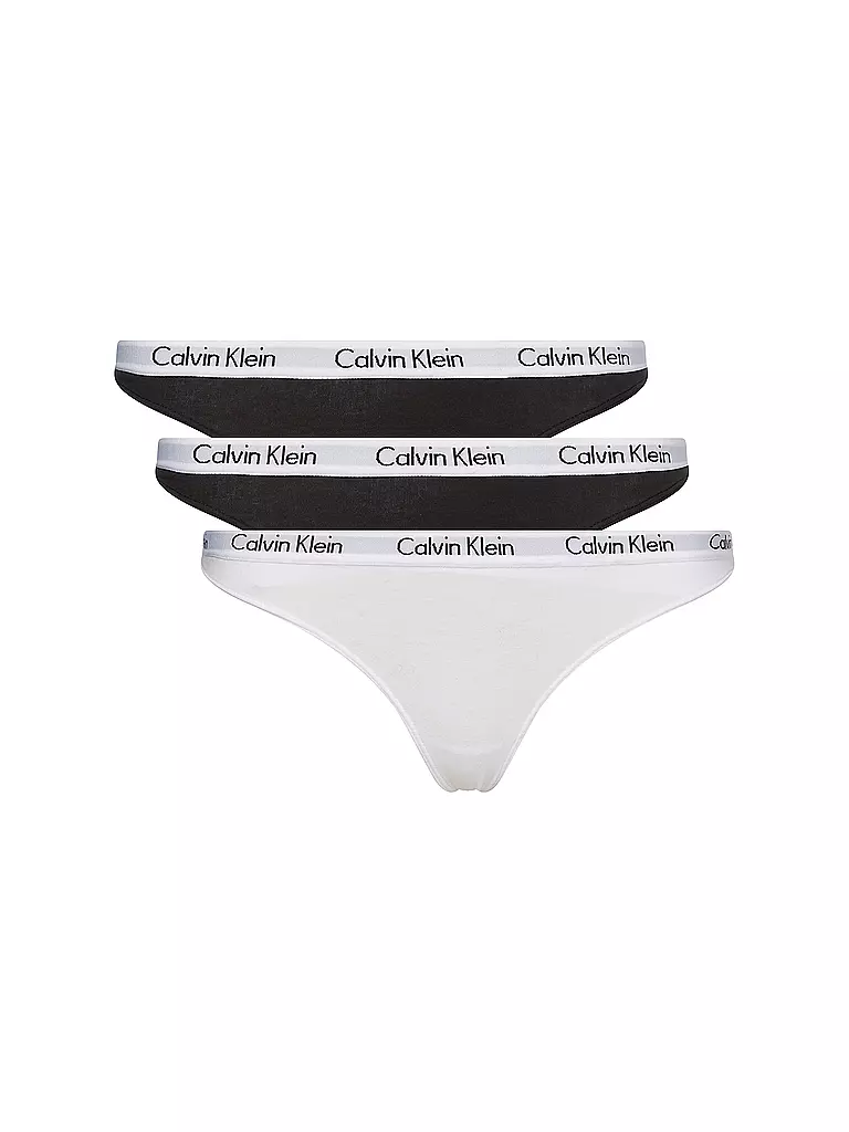 CALVIN KLEIN | String 3-er Pkg. | schwarz