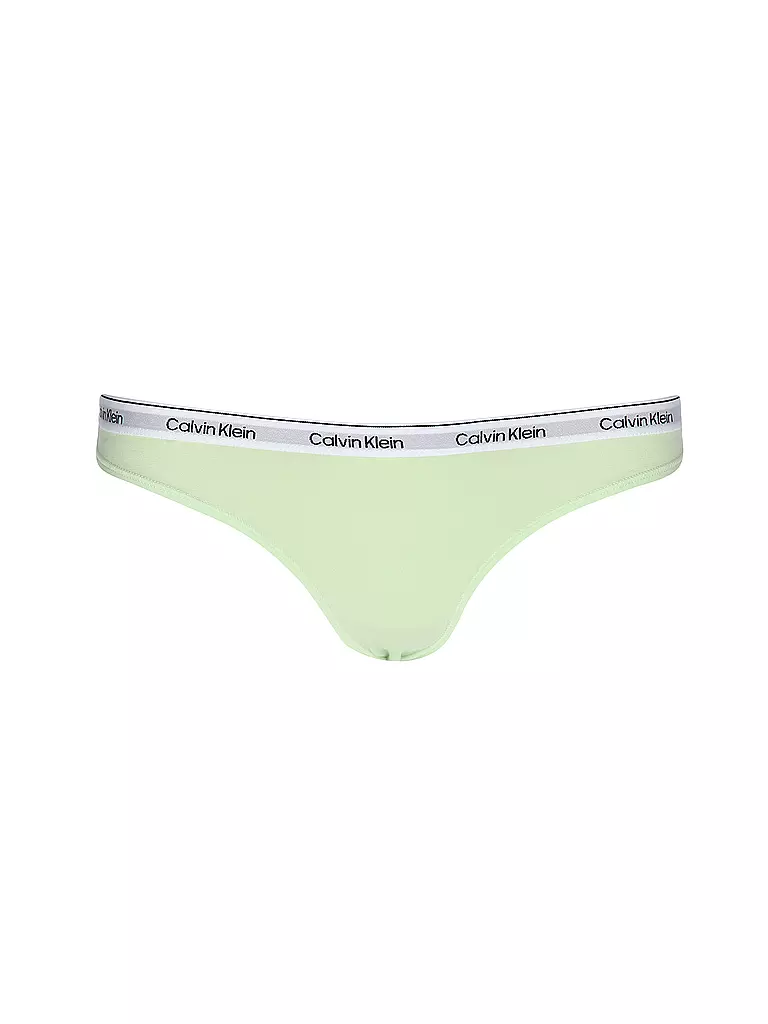 CALVIN KLEIN | String 3er Pack multi | hellgrün