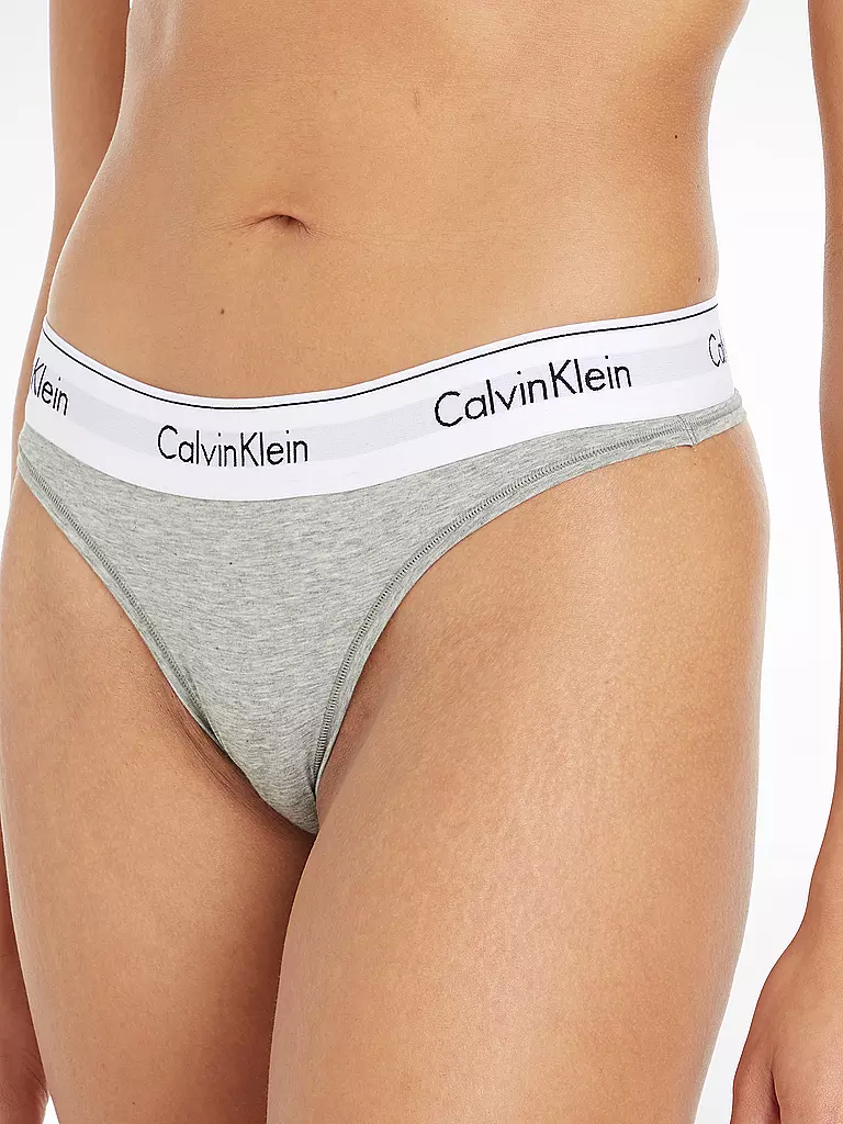 CALVIN KLEIN | String MODERN COTTON grey heather | grau