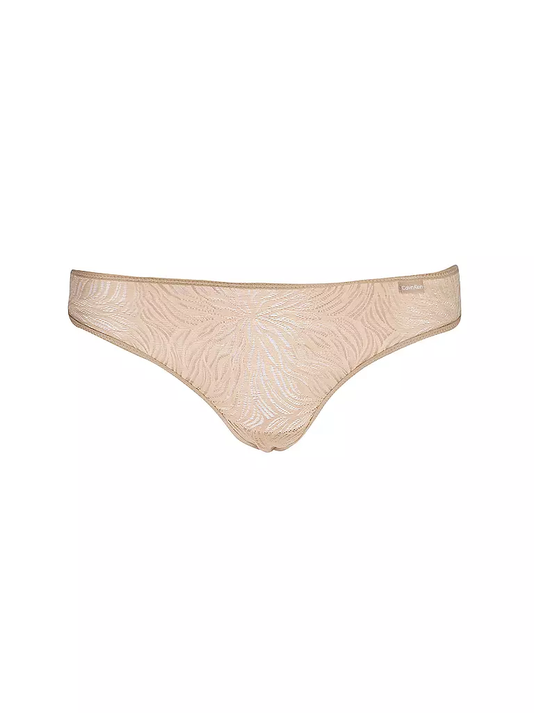 CALVIN KLEIN | String SHEER MARQUISETTE beige | camel