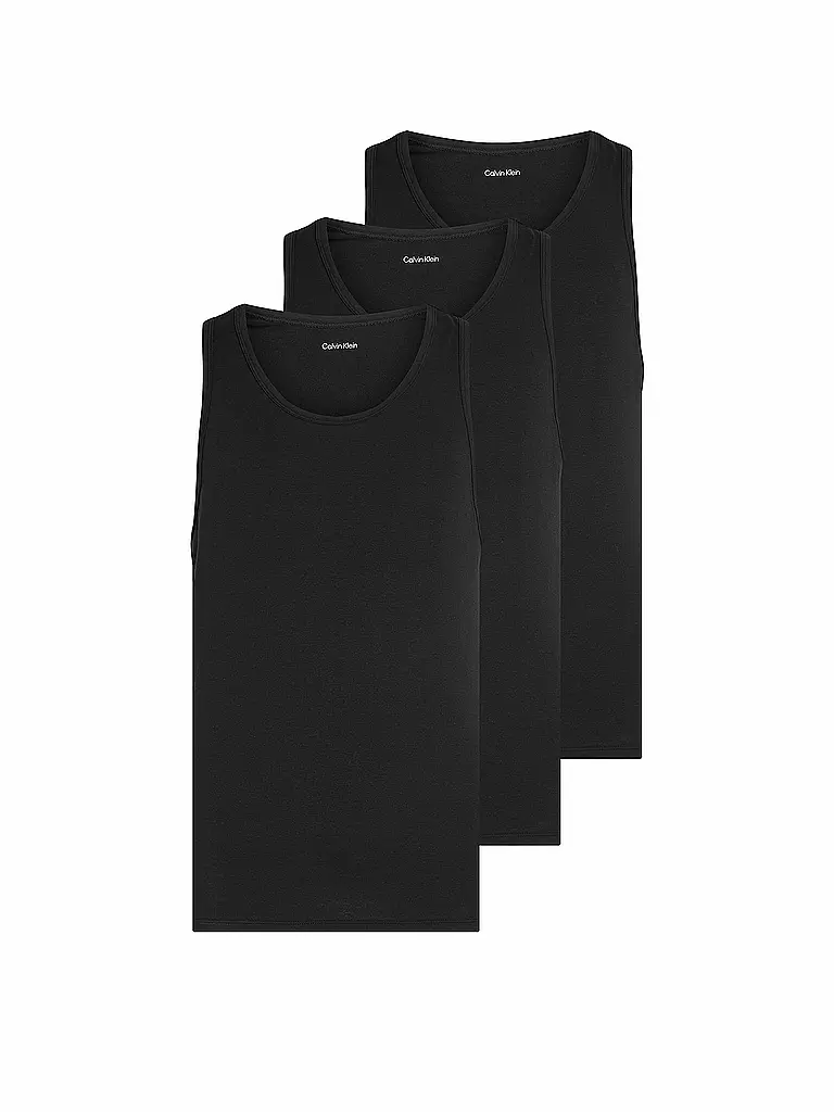 CALVIN KLEIN | Tanktop 3er Pkg. black | schwarz