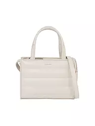 CALVIN KLEIN | Tasche - Mini Tote Bag QUILT  | creme