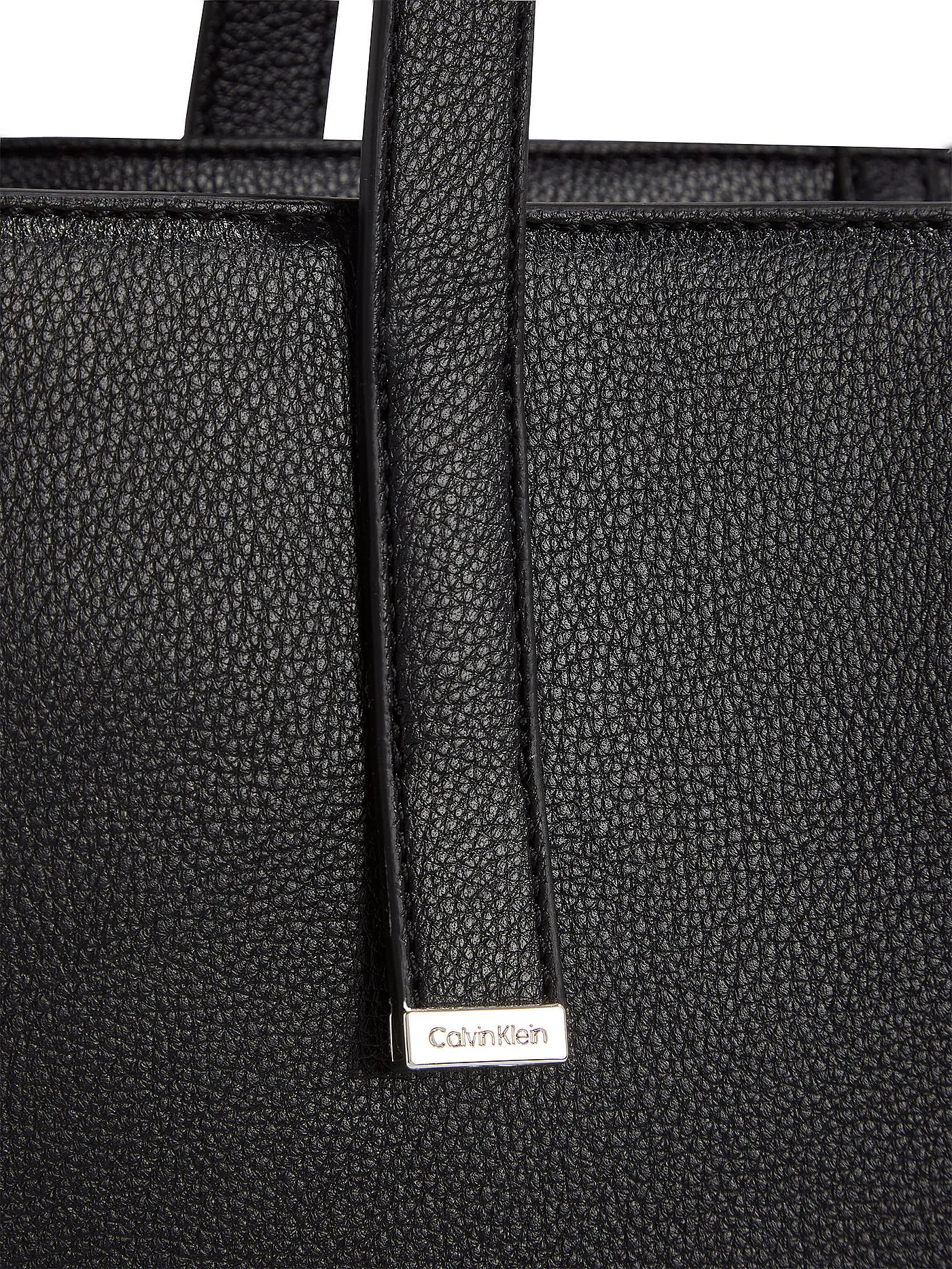 CALVIN KLEIN | Tasche - Shopper CK PLAQUE Medium | schwarz
