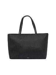 CALVIN KLEIN | Tasche - Shopper MINI LINE QUILT Medium | Schwarz