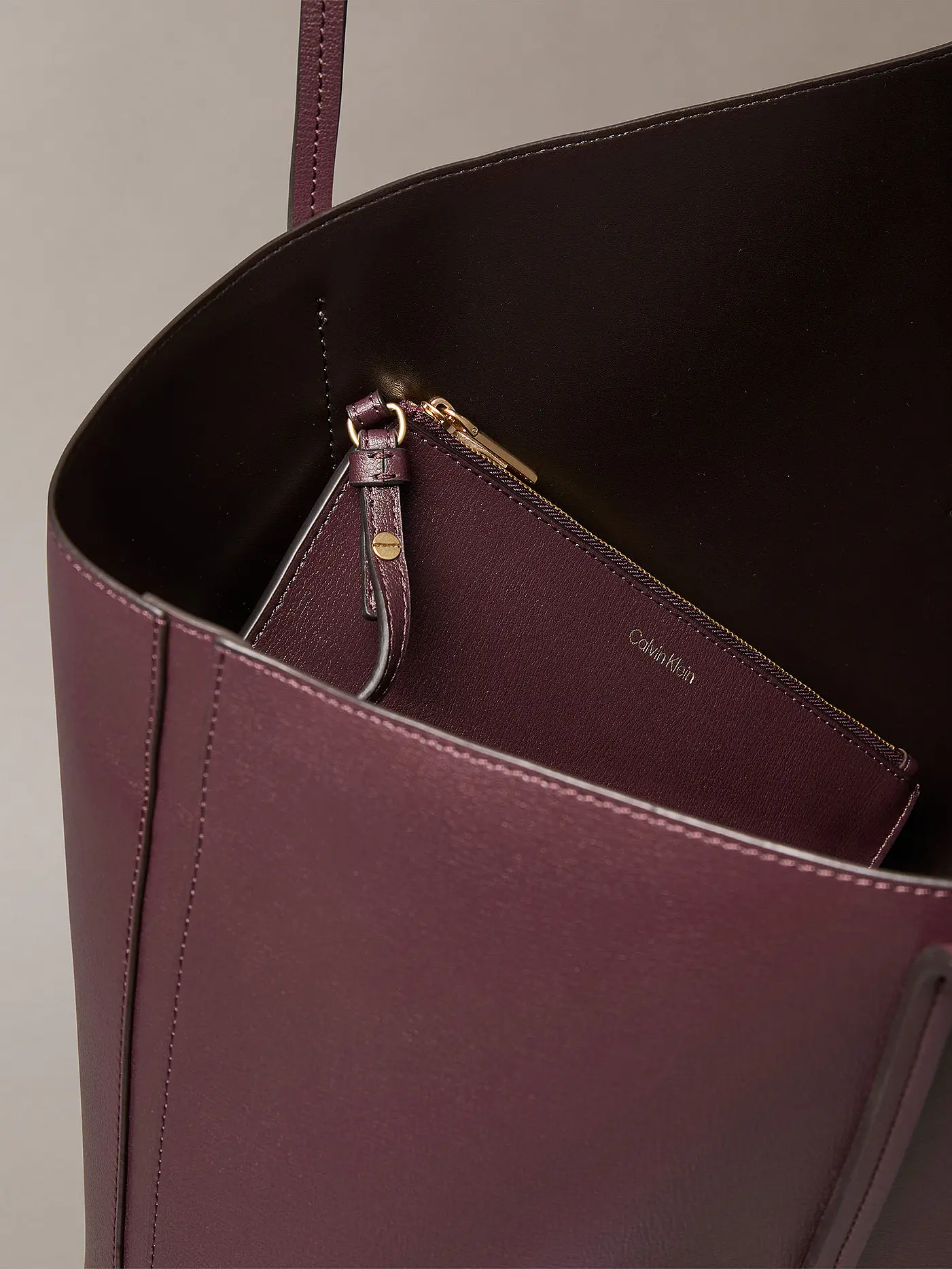 CALVIN KLEIN | Tasche - Tote Bag FOIL | dunkelrot