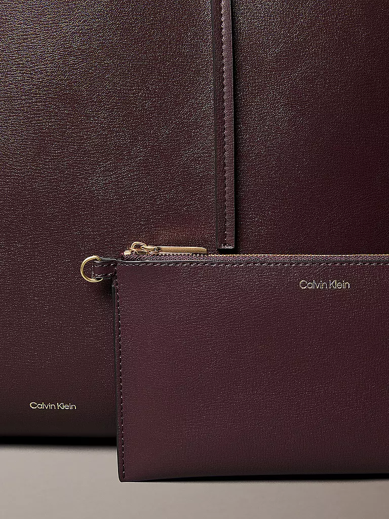 CALVIN KLEIN | Tasche - Tote Bag FOIL | dunkelrot