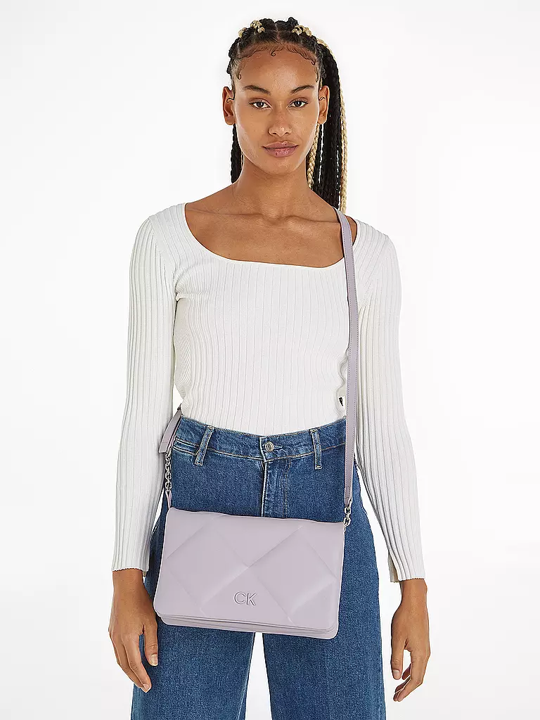 CALVIN KLEIN | Tasche - Umhängetasche RE-LOCK | lila