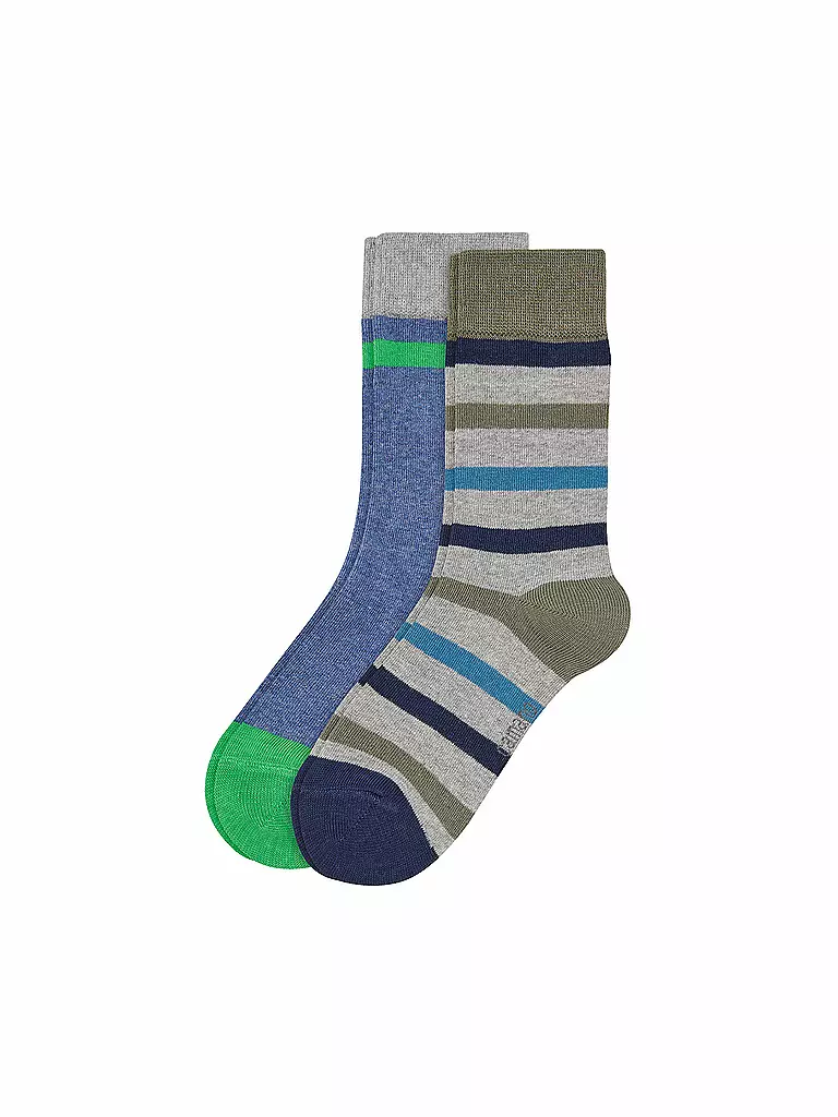CAMANO | Buben-Socken Doppelpackung | grau