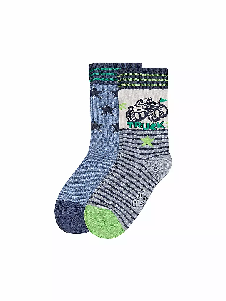 CAMANO | Buben-Socken Doppelpackung | blau