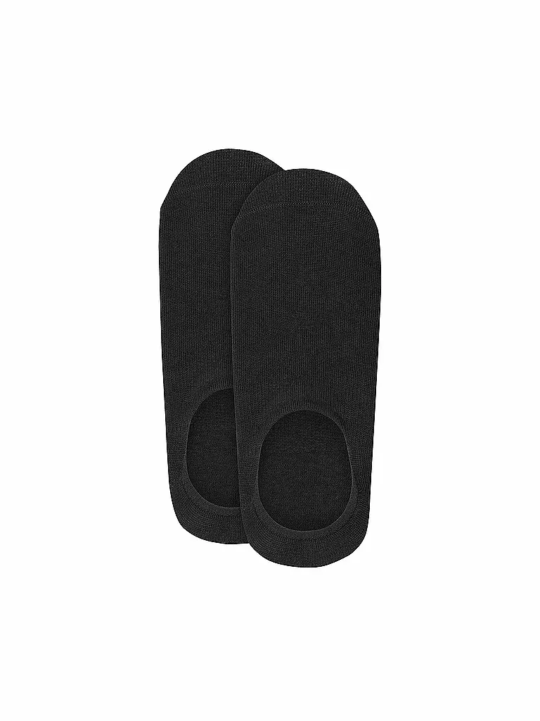 CAMANO | Füsslinge 2er Pkg COMFORT INVISIBLE black | hellgrau
