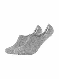 CAMANO | Füsslinge 2er Pkg COMFORT INVISIBLE light grey elange | hellgrau