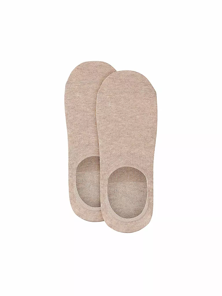 CAMANO | Füsslinge 2er Pkg COMFORT INVISIBLE sand melange | hellgrau