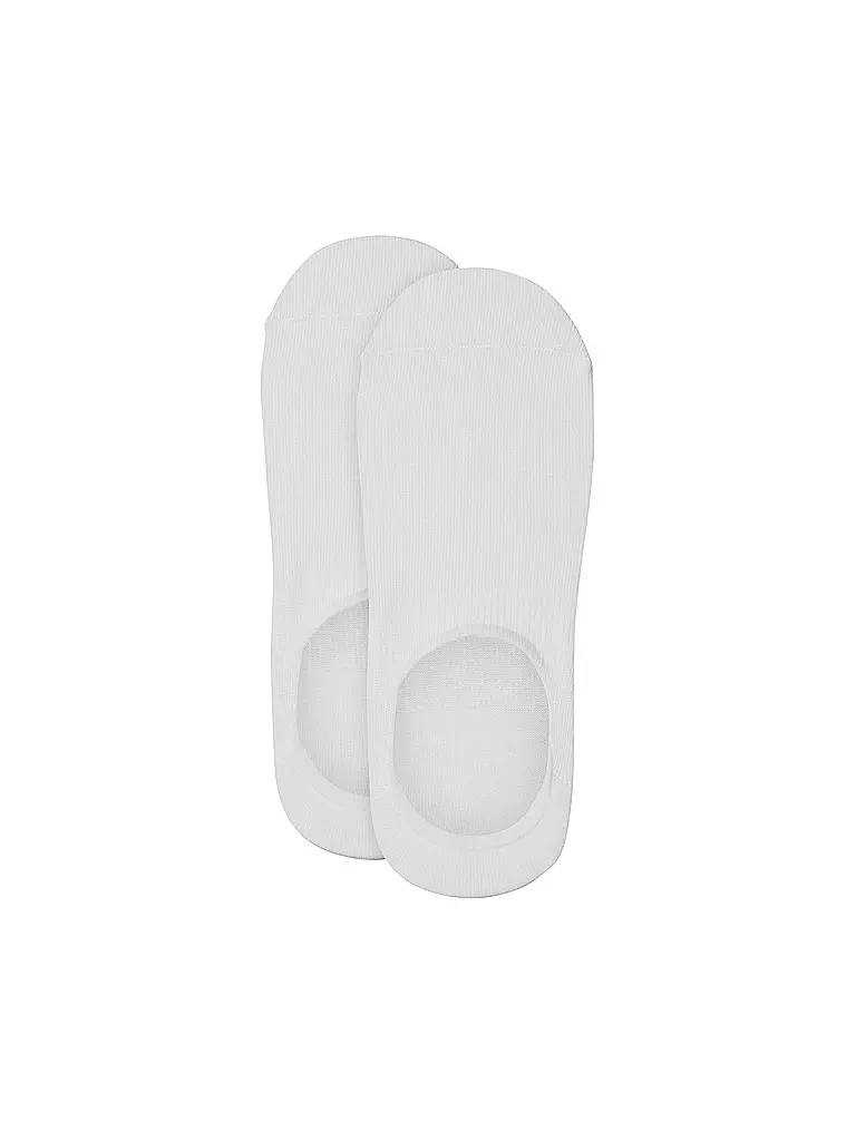 CAMANO | Füsslinge 2er Pkg COMFORT INVISIBLE white | hellgrau