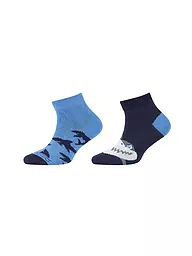 CAMANO | Jungen Socken 2er Pkg. paris blue  | blau