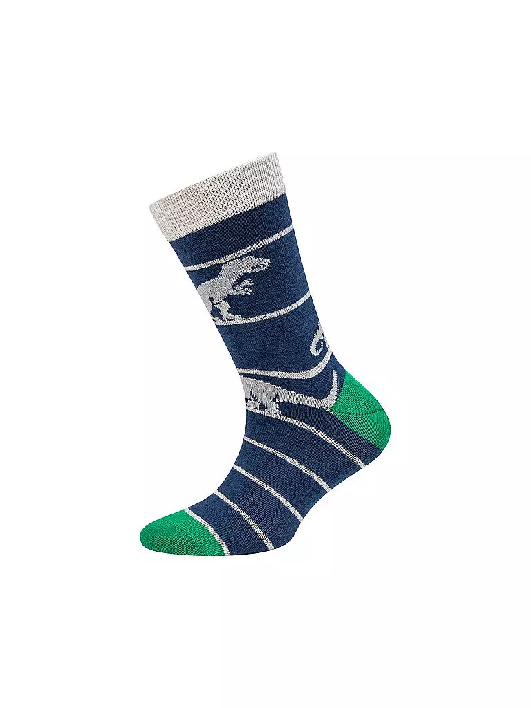 CAMANO | Jungen Socken 4er Pkg fog melange | blau