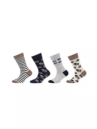 CAMANO | Jungen Socken 4er Pkg. offwhite melange | beige